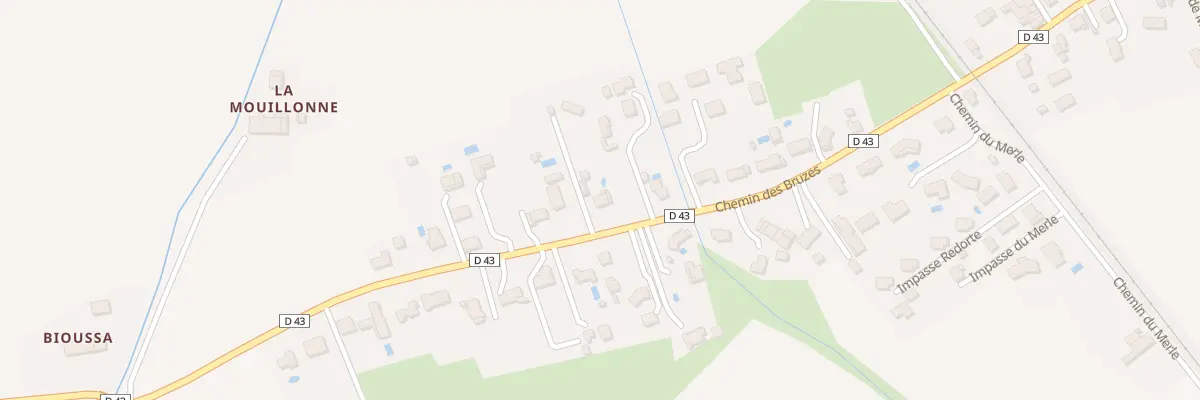 Plan du 153 Che des Bruzes à Miremont