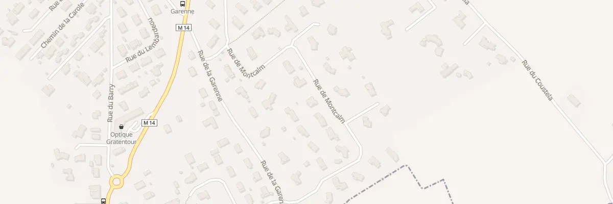 Plan du 14 Rue du Montcalm à Gratentour