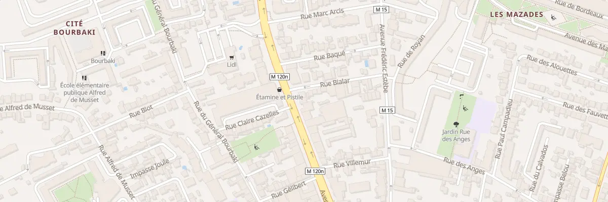 Plan du 112 Av des Minimes à Toulouse