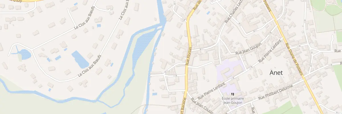 Plan du 7 Rue des Fontaines à Anet