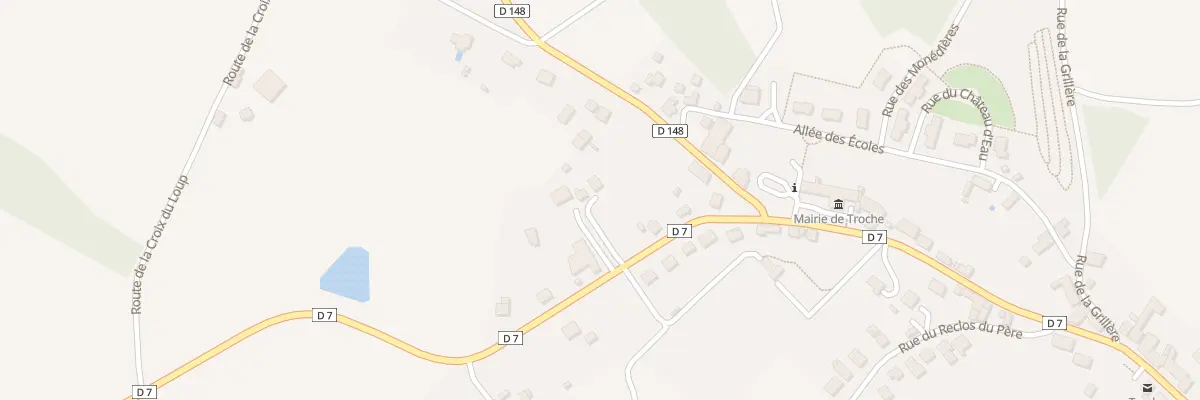 Plan du 8 Av de Pompadour à Troche