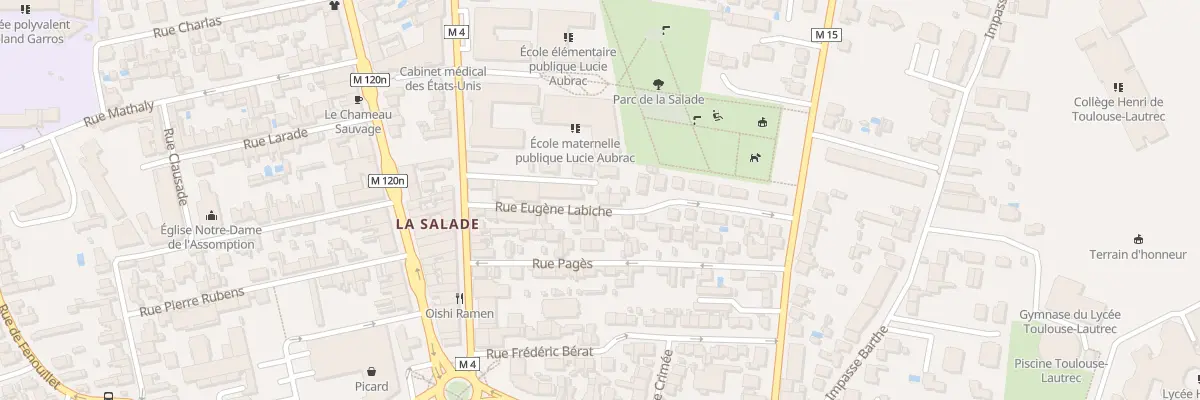 Plan du 13 Rue Eugène Labiche à Toulouse