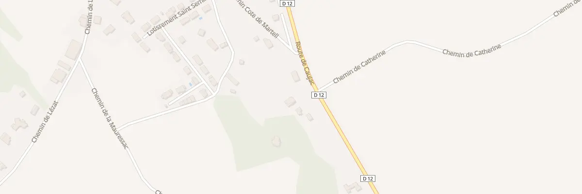 Plan du 10 Rte de Caujac à Puydaniel