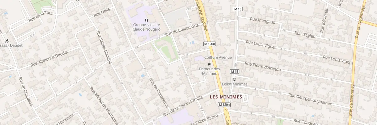 Plan du 58 Rue du Général Bourbaki à Toulouse