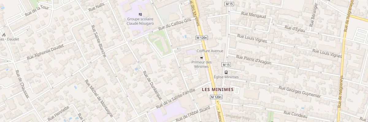 Plan du 54 Rue du Général Bourbaki à Toulouse