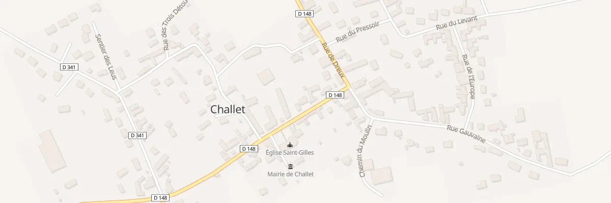 Plan du 8 Rue de la République à Challet