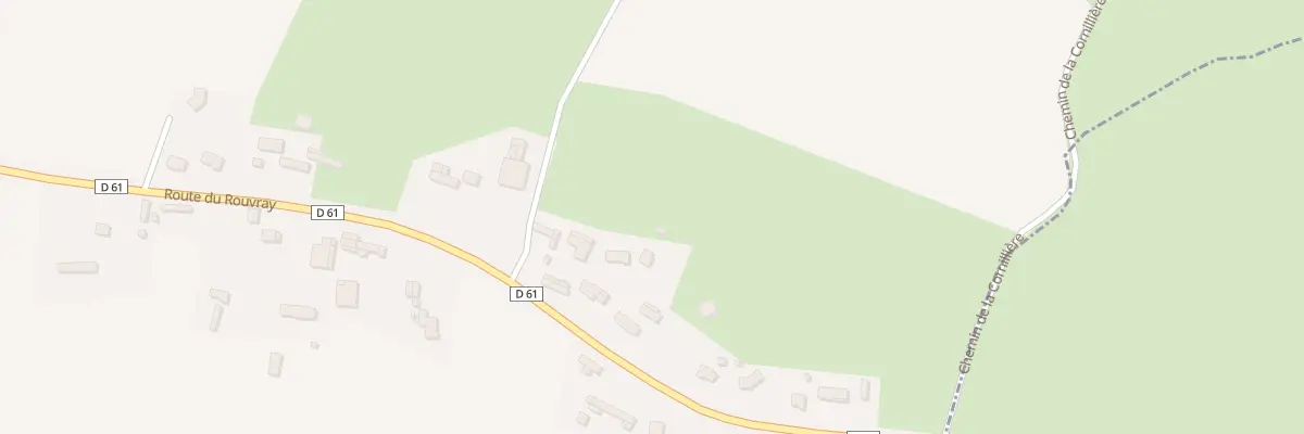 Plan de Rte du Rouvray à Bosc-Édeline