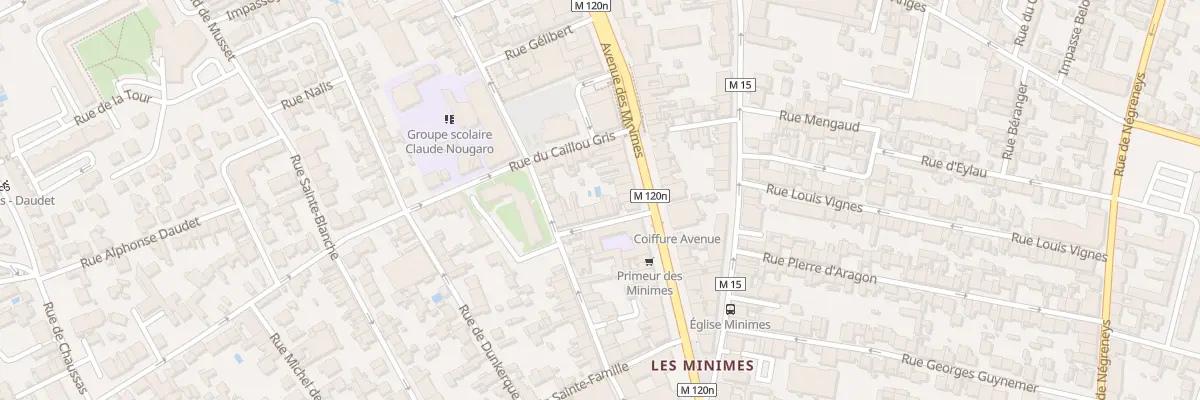 Plan du 12 Rue de Domrémy à Toulouse