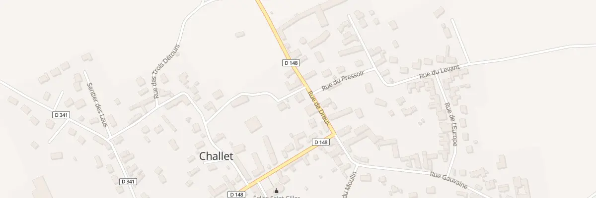 Plan du 1 Rue de Dreux à Challet