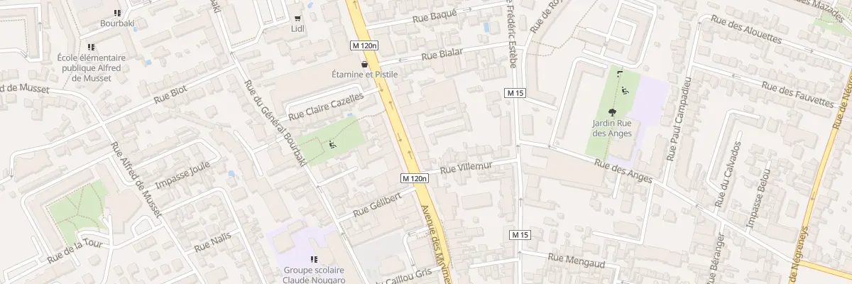 Plan du 102 Av des Minimes à Toulouse