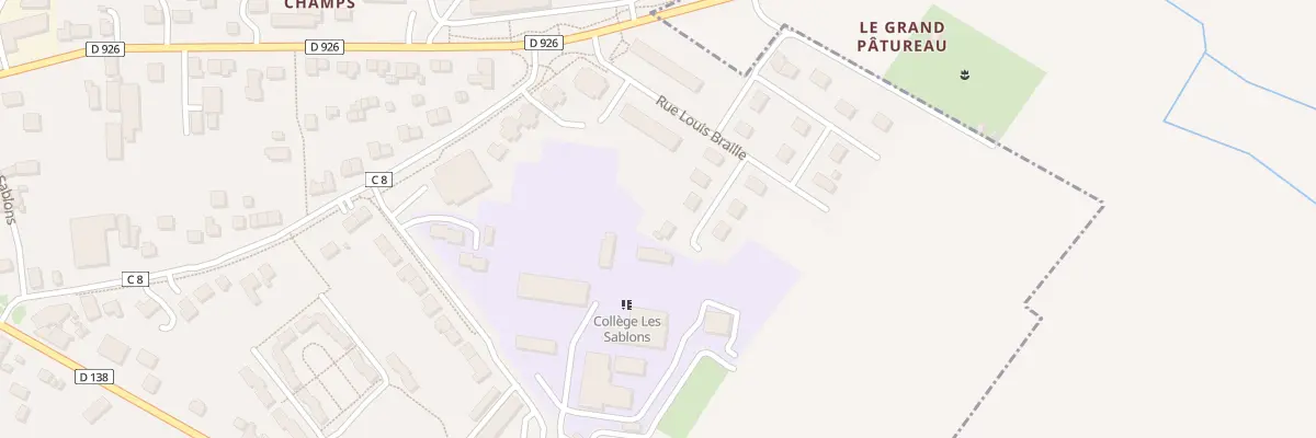 Plan du 16 Rue Louis Braille à Buzançais