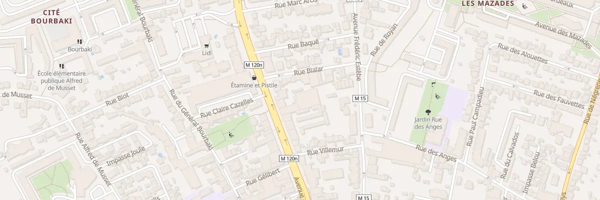 Plan du 108B Av des Minimes à Toulouse