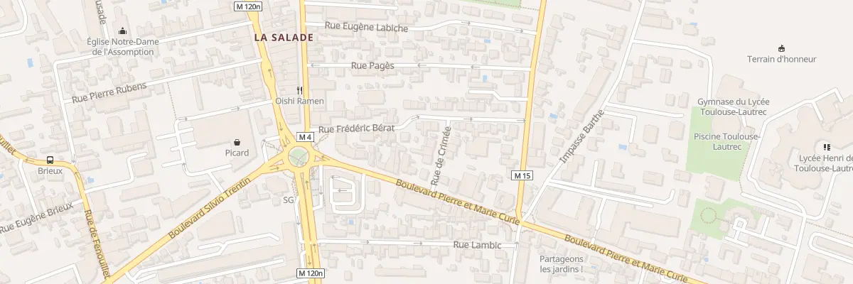 Plan du 7 Rue de Crimée à Toulouse