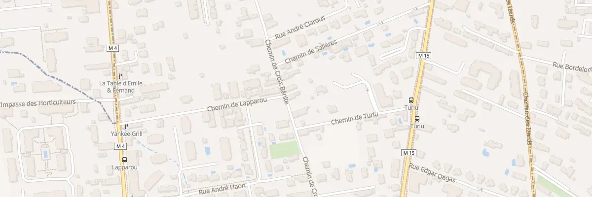 Plan du 38 Che de Croix Bénite à Toulouse