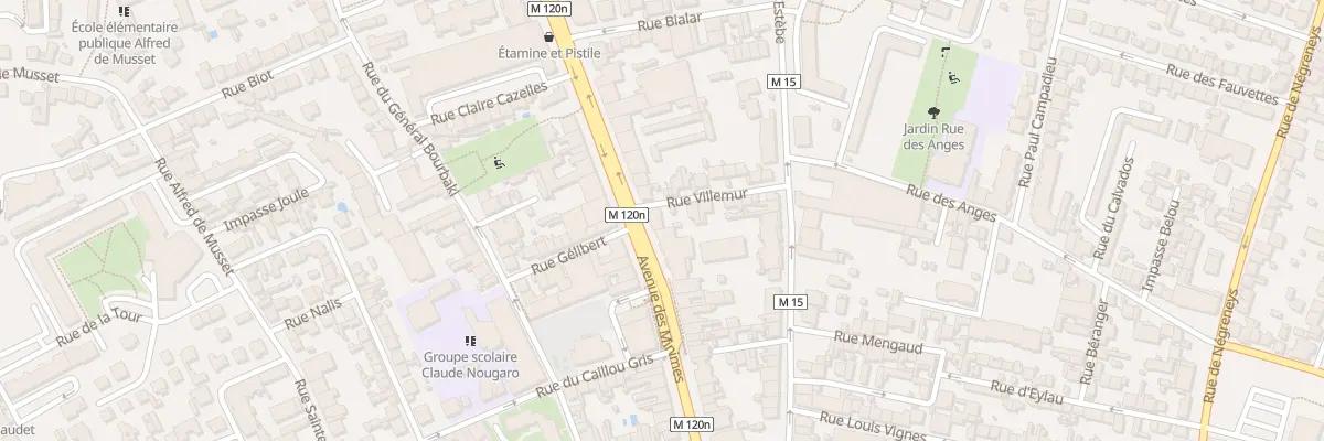 Plan du 96 Av des Minimes à Toulouse