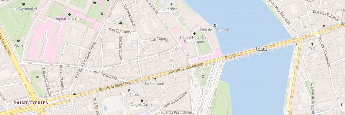 Plan du 12 Rue Courte à Toulouse