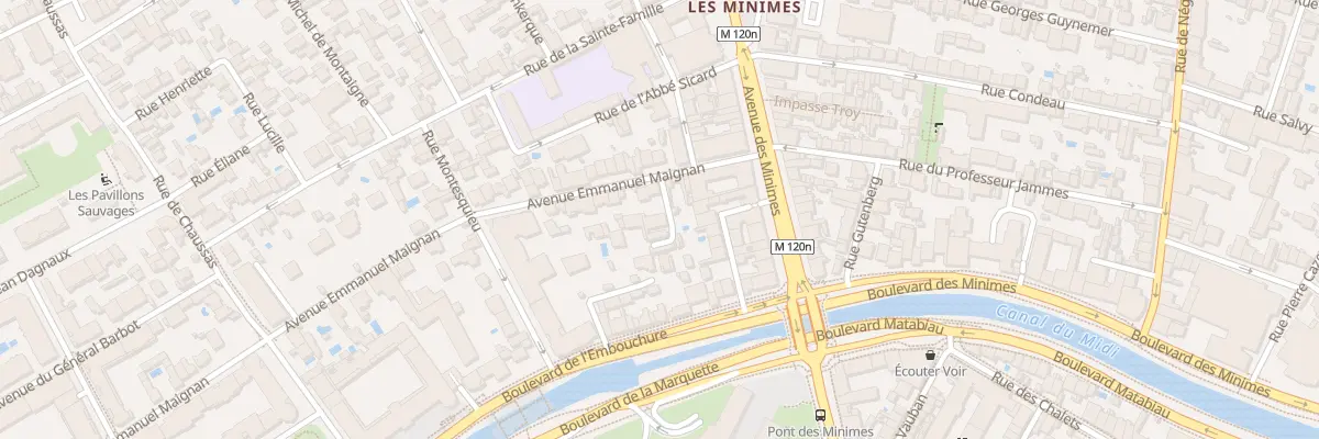 Plan du 27 Av Maignan à Toulouse