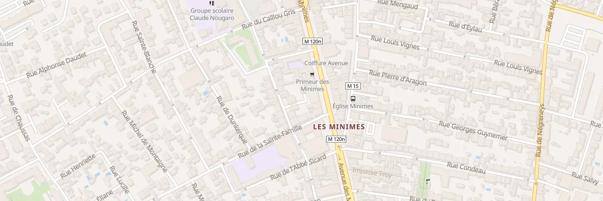 Plan du 38 Rue du Général Bourbaki à Toulouse