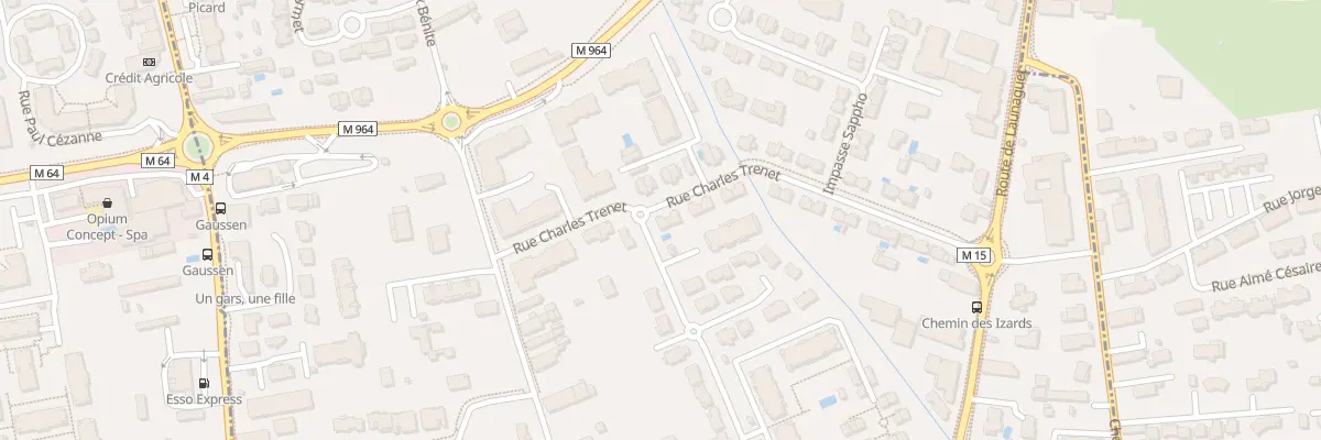 Plan du 10 Rue Charles Trenet à Toulouse