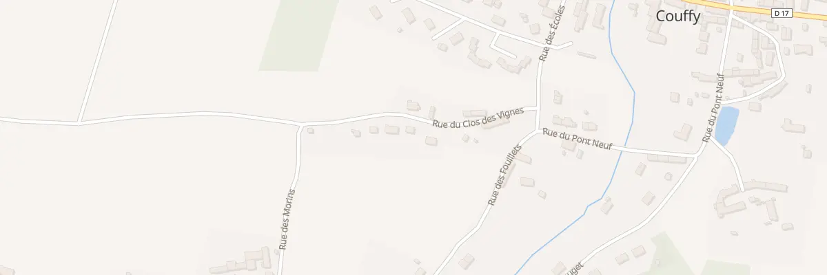 Plan du 9 Rue du Clos des Vignes à Couffy