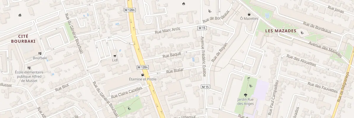 Plan du 9 Rue Baque à Toulouse