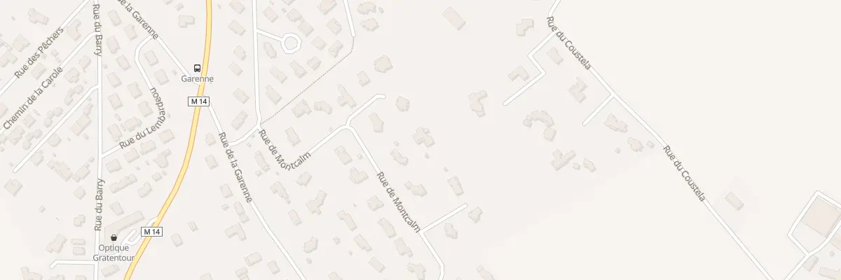 Plan du 17 Rue du Montcalm à Gratentour