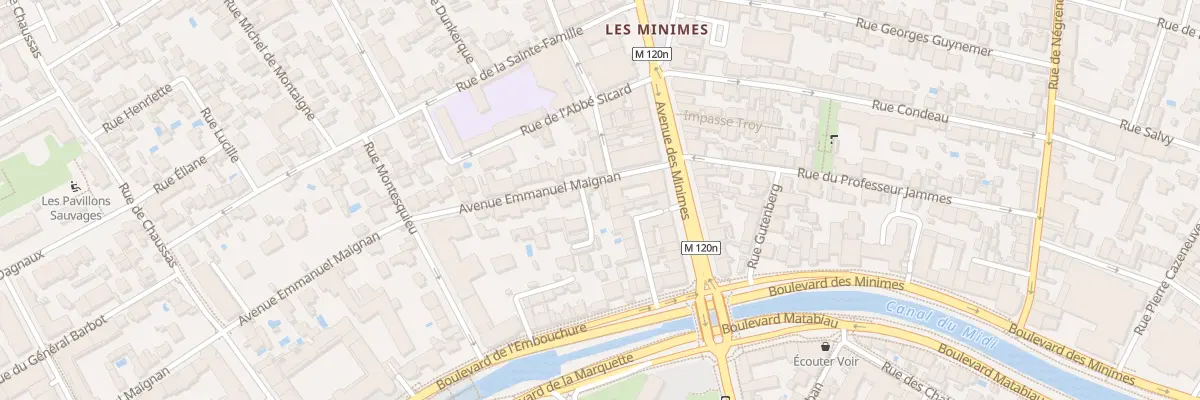 Plan du 23 Av Maignan à Toulouse