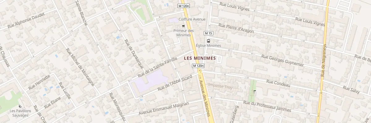 Plan du 29 Av des Minimes à Toulouse