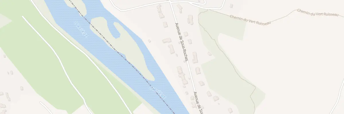 Plan du 15 Av de sous Roches à Venerque