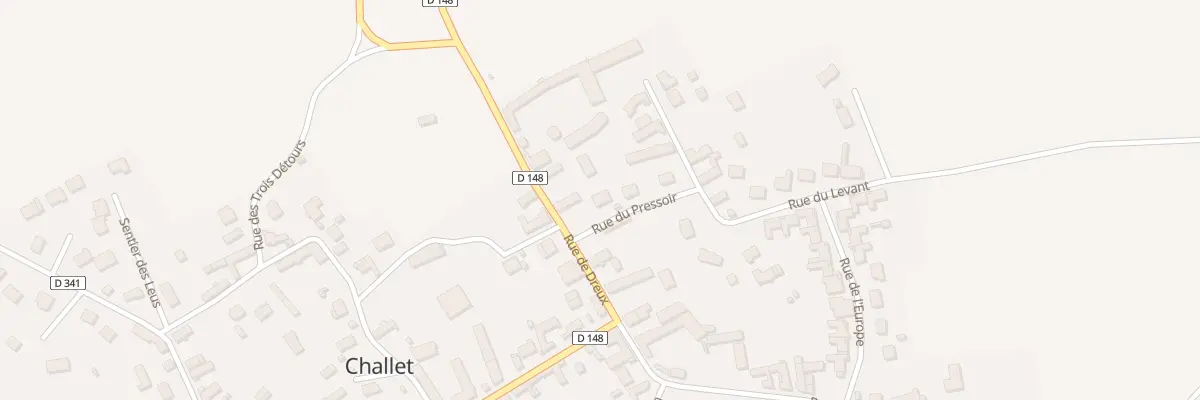 Plan du 2 Rue du Pressoir à Challet