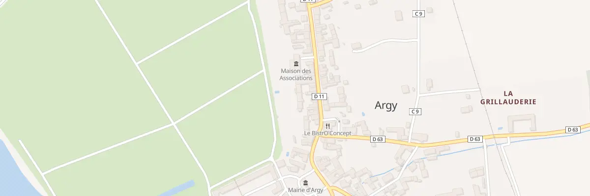 Plan du 14 Rte de Pellevoisin à Argy