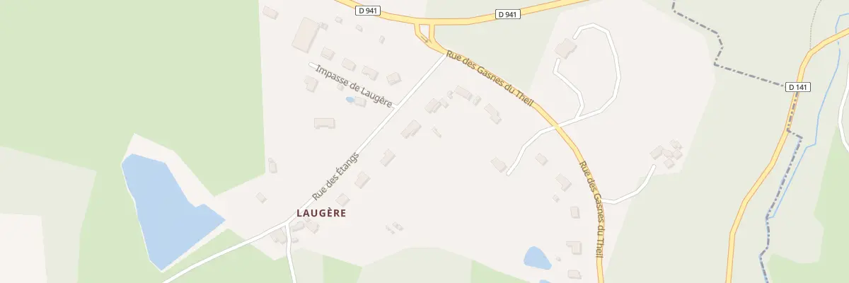 Plan du 5 Rue des Etangs à Royères