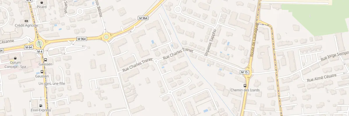 Plan du 16 Rue Charles Trenet à Toulouse