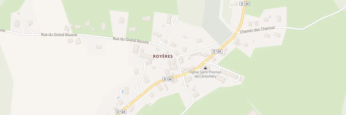 Plan du 7 Rue du Grand Rouvre à Royères