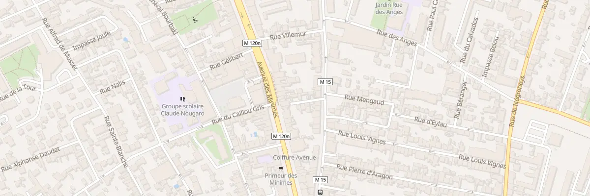 Plan du 6 Imp Marty à Toulouse