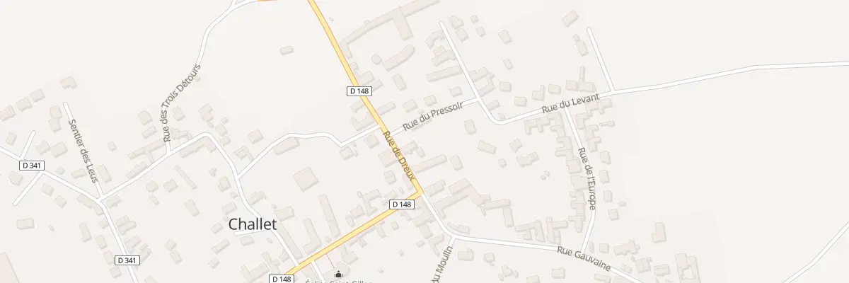 Plan du 1 Rue du Pressoir à Challet