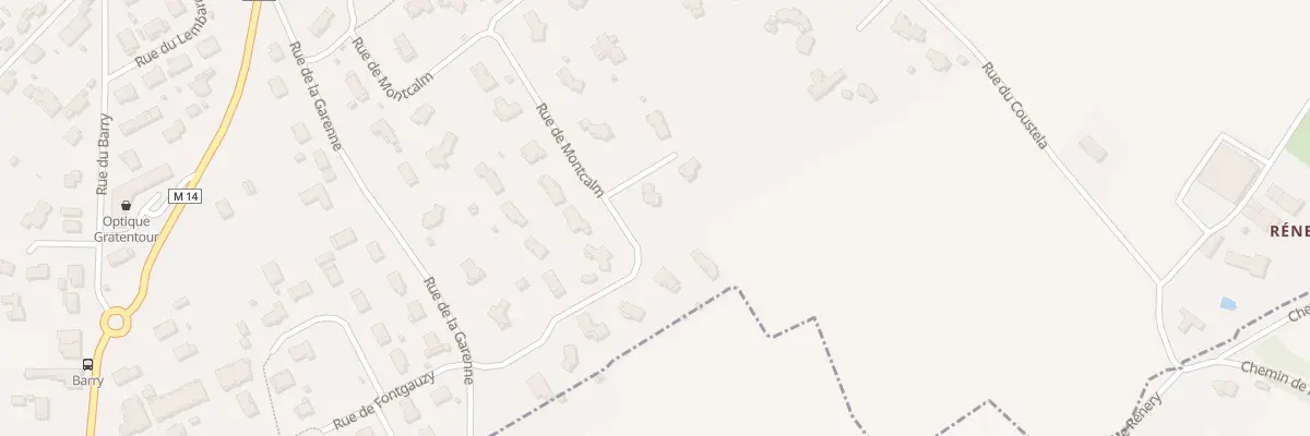 Plan du 27 Rue du Montcalm à Gratentour