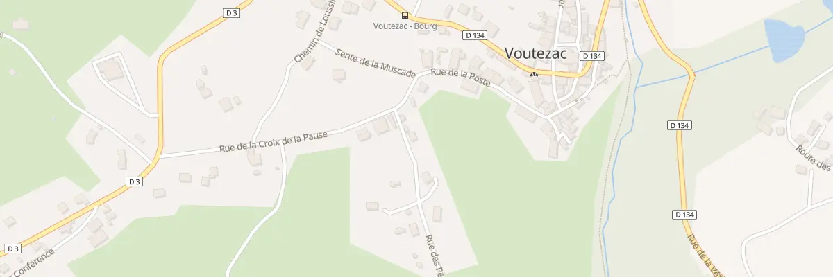 Plan du 1 Rue Des Pères Gautiers à Voutezac