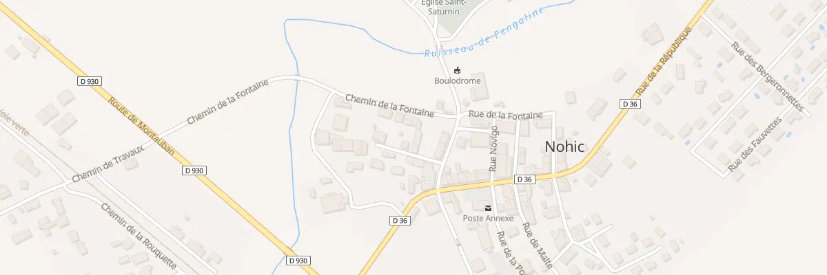Plan du 179 Rue de la Fontaine à Nohic