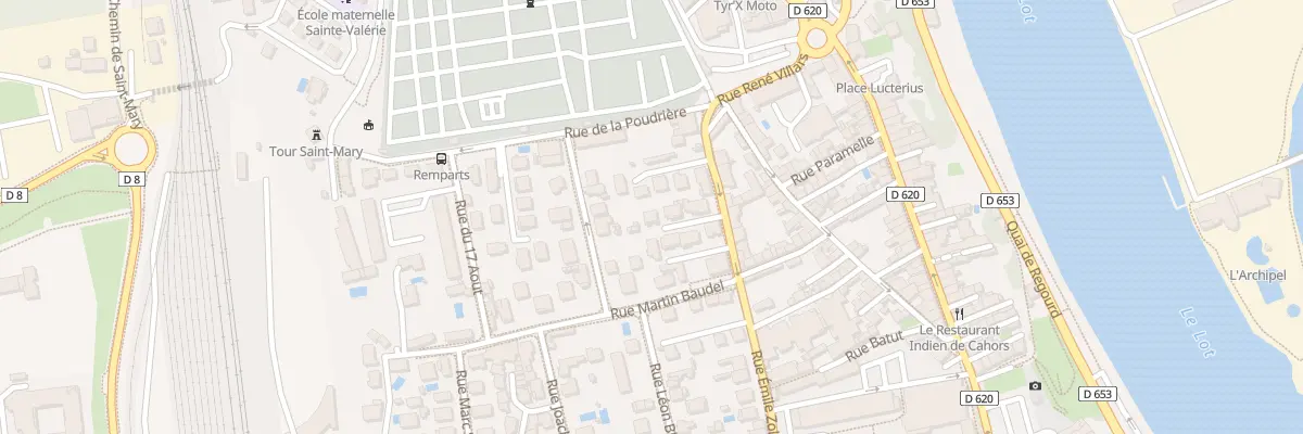 Plan du 9008 Rue Emile Zola à Cahors