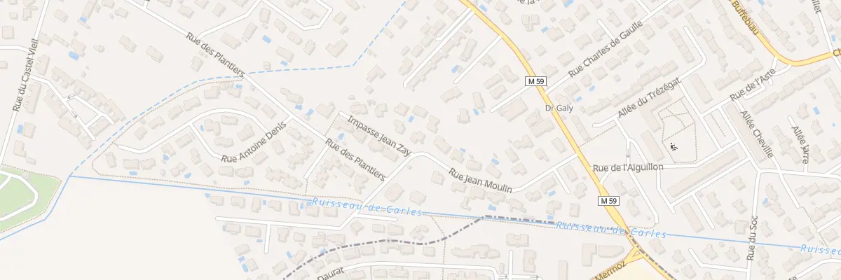 Plan du 20 Rue Jean Moulin à Castelginest
