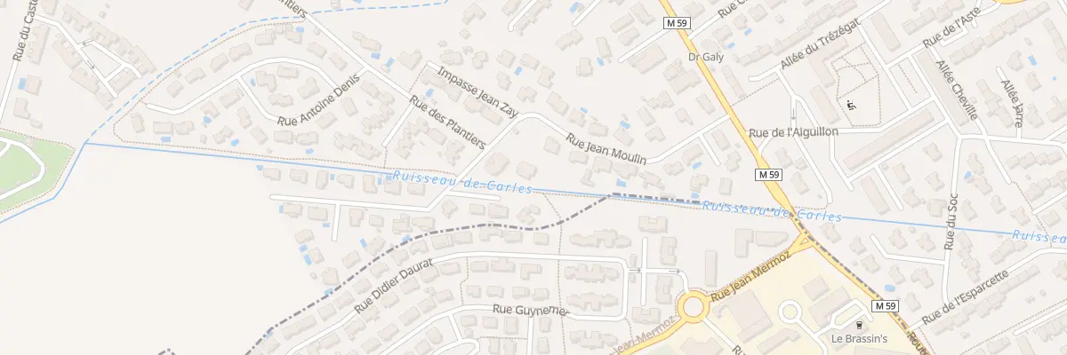 Plan du 25 Rue Jean Moulin à Castelginest