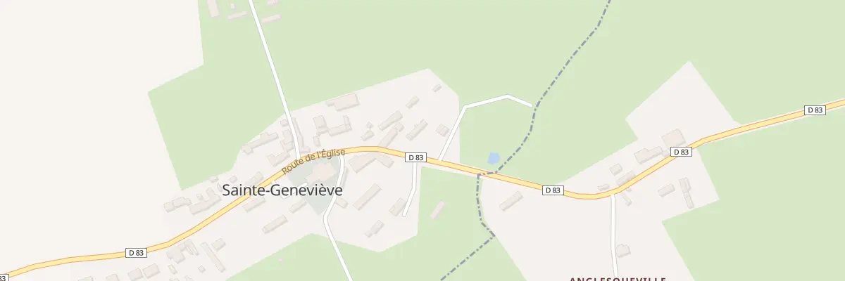 Plan du 74 Rte de l’Eglise à Sainte-Geneviève