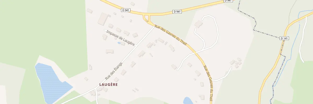 Plan du 3 Rue des Etangs à Royères