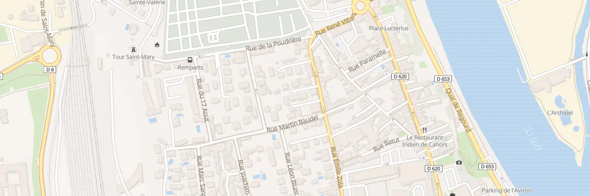 Plan du 9006 Rue Emile Zola à Cahors