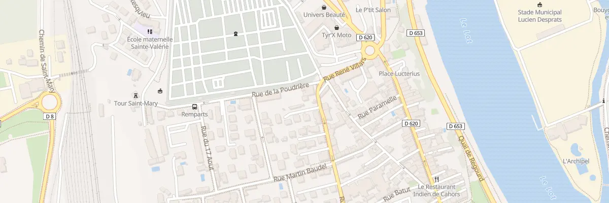 Plan du 22 Rue Emile Zola à Cahors