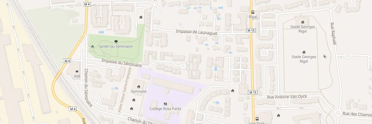 Plan du 5 Imp du Séminaire à Toulouse
