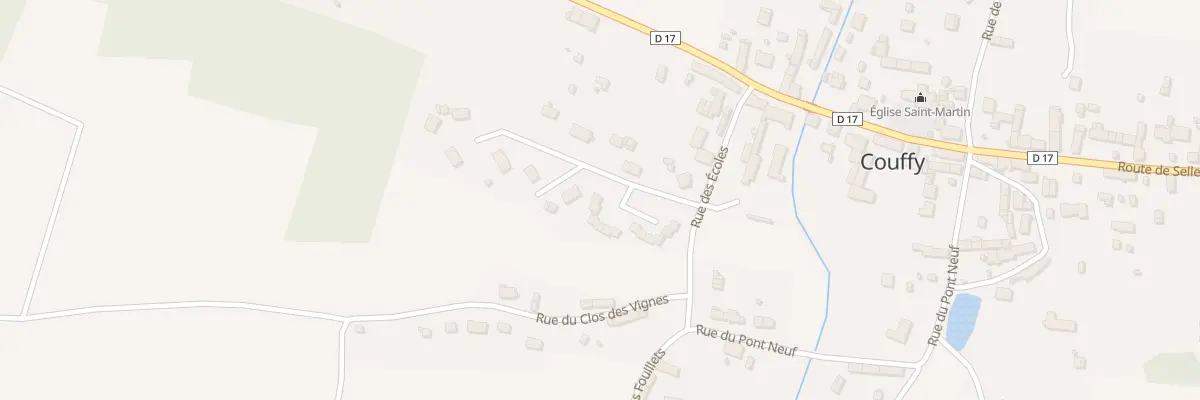 Plan du 11 Rue des Rossignoux à Couffy