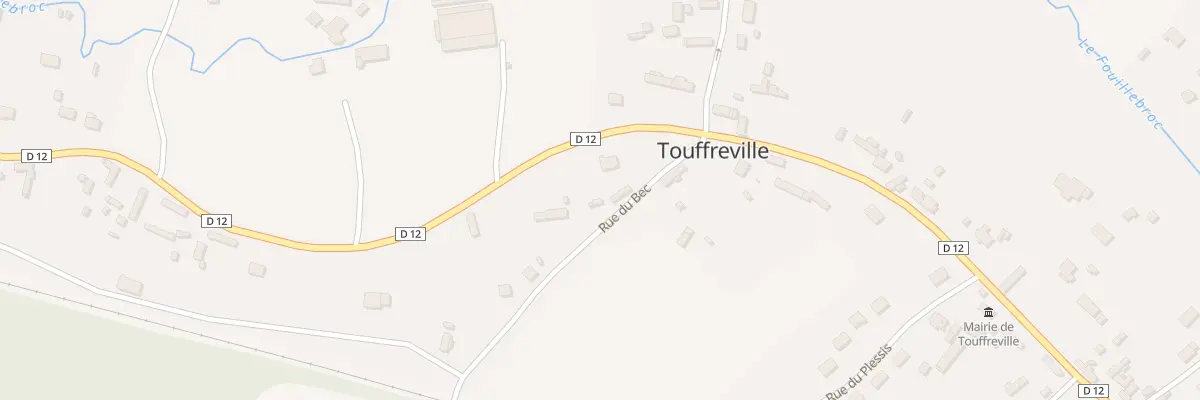 Plan du 1 Rue du Bec à Touffreville