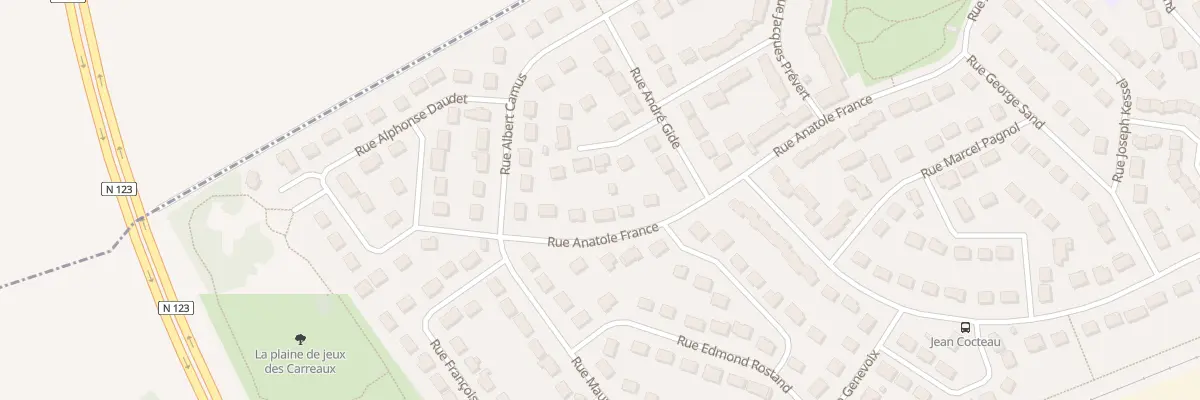 Plan du 14 Rue Anatole France à Lucé